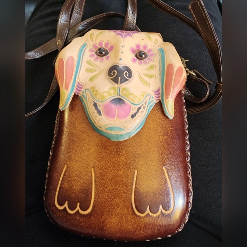 Leather crossbody